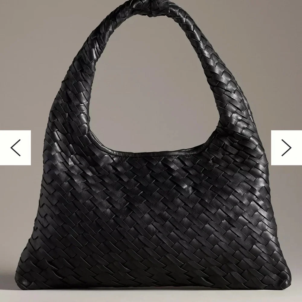 Walter Baker Shoulder Bag Black Woven Handbag